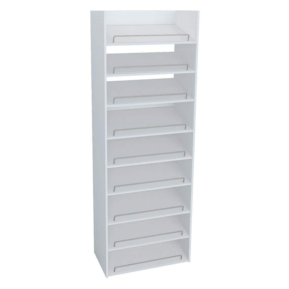 Impressions 3-Shelf White Shoe Organizer