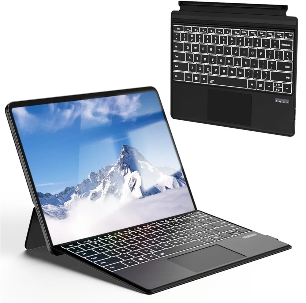 Inateck Surface Pro 7/7+/6/5/4 Keyboard, Bluetooth, 7-Color Backlight, Touchpad