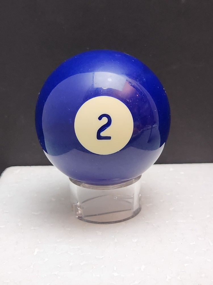 Replacement Vintage Billiard Pool Ball 2 1/4" SURE-SHOT #2 Solid Blue