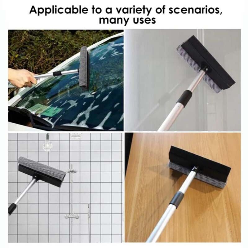 Handle Windshield Squeegee Wiper Scraper Car Window BrushCleaner Double Surface