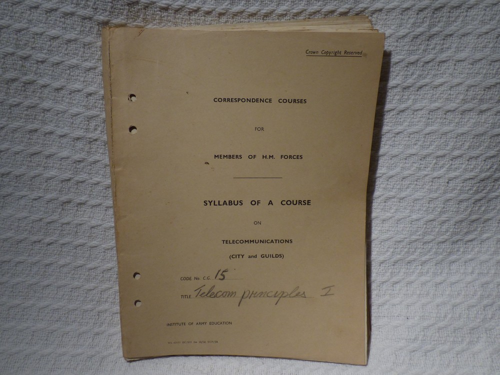 Post-WW2 1940s 1950s Royal Navy Engineering Training Notes Ephemera