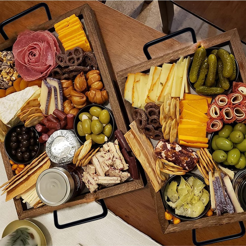 4 Pcs Tableware Tray Handles, Cutting Board Cabinet Hardware Pull for Trays, ...