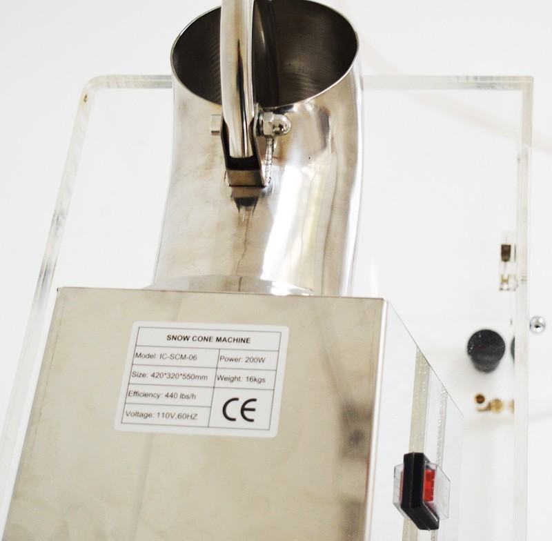 110V Electric Ice Crusher Commercial Shaved Ice Machine Milkshake Maker