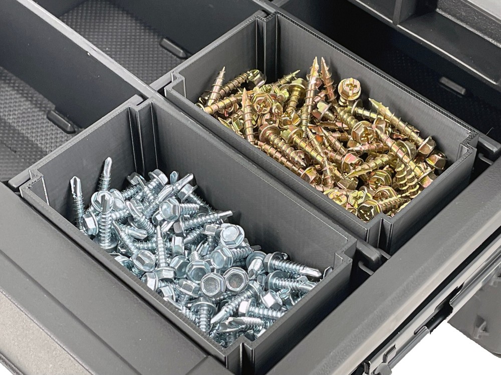 Husky Connect 2-Drawer Organizer Compatible Small Nesting Cup Bin