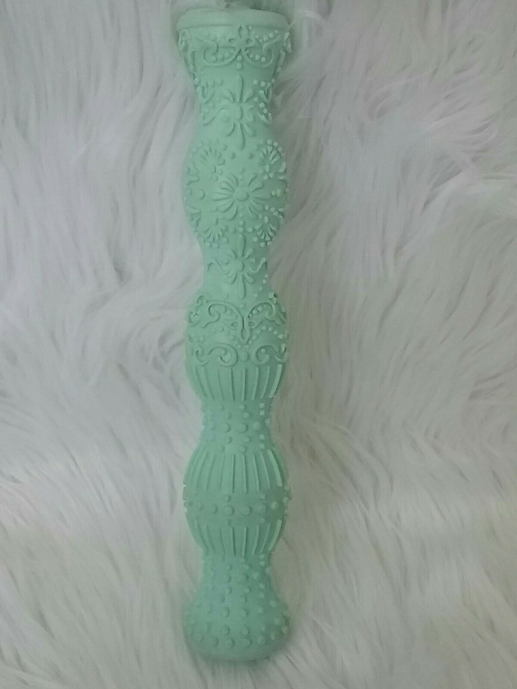 Vintage Textured Pattern Roller Stamp Mint Green