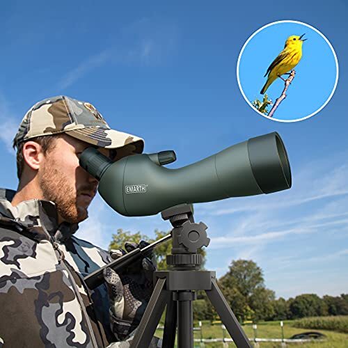 Emarth 20-60x80 HD Spotting Scope Target Shooting Hunting Bird Watching Scope