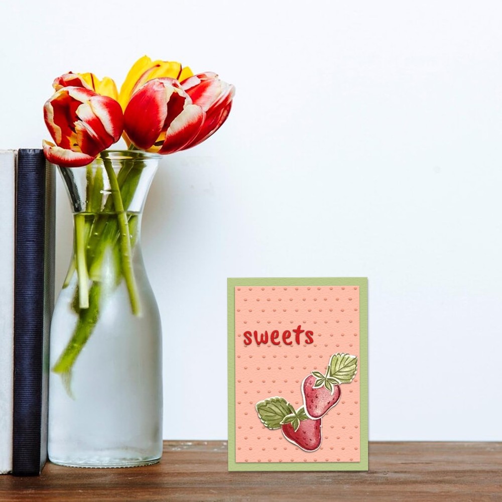 Mini Dots Background Embossing Folder, Plastic Textured Impressions Regular P...