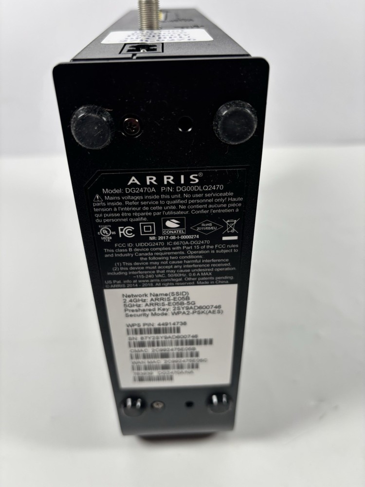 ARRIS ‎SBG7600AC2-RB Cable Modem Plus - Black