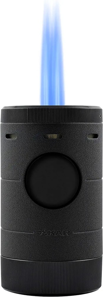 Xikar Volta Quad Flame Tabletop Lighter, High Performance, Black