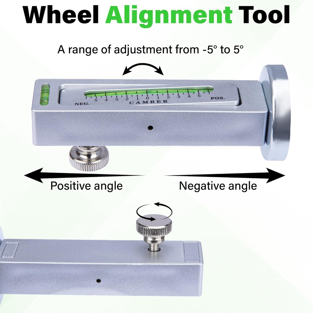 Sixzoo Wheel Alignment Tool, Universal Camber Adjustable...