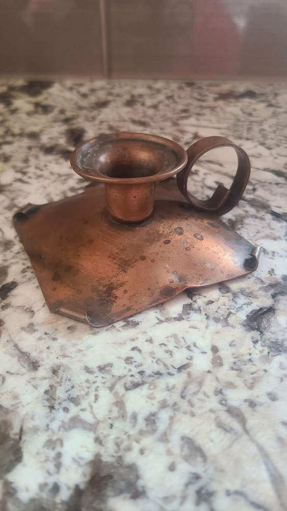 Drumgold Copper Candle Holder With Handle