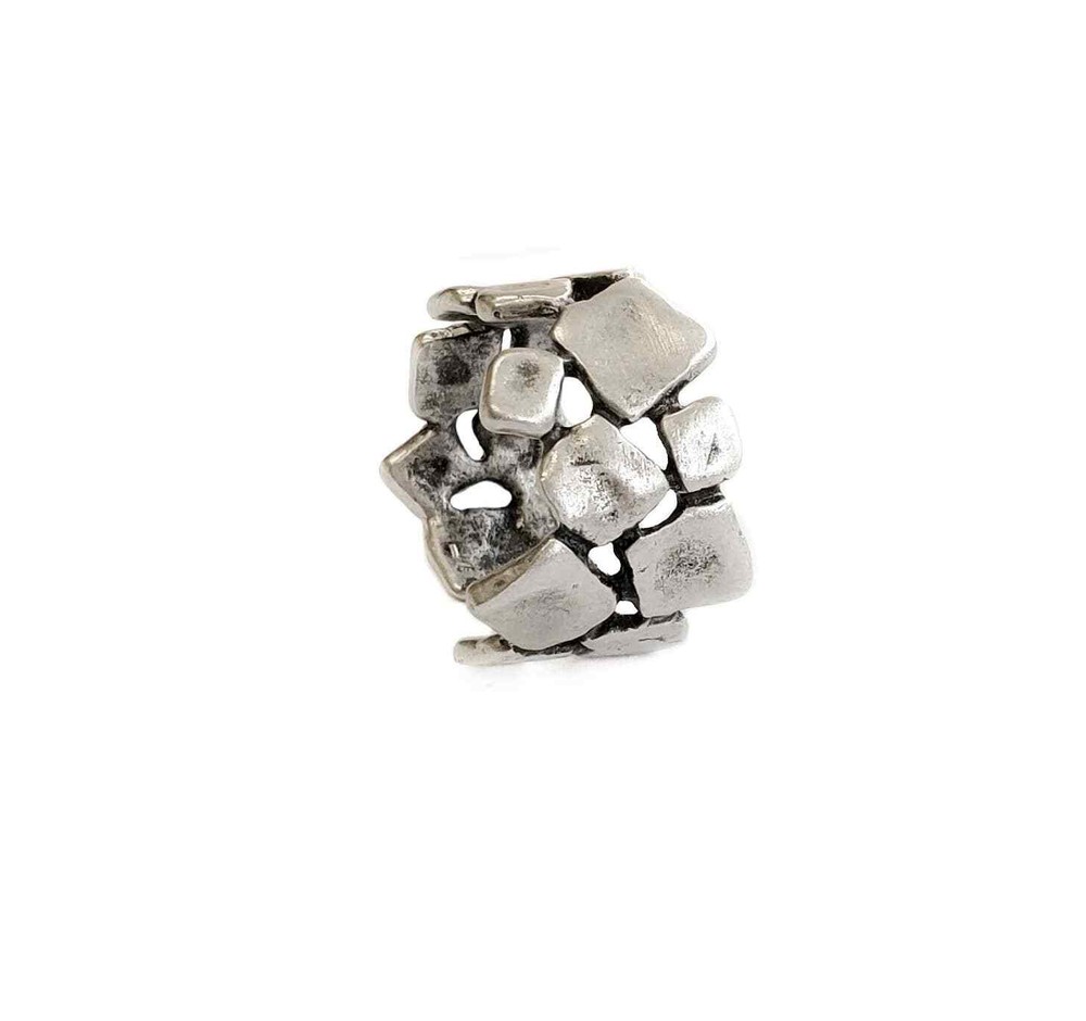 Handmade Brass Ring In Silver Plated - ZRC-036