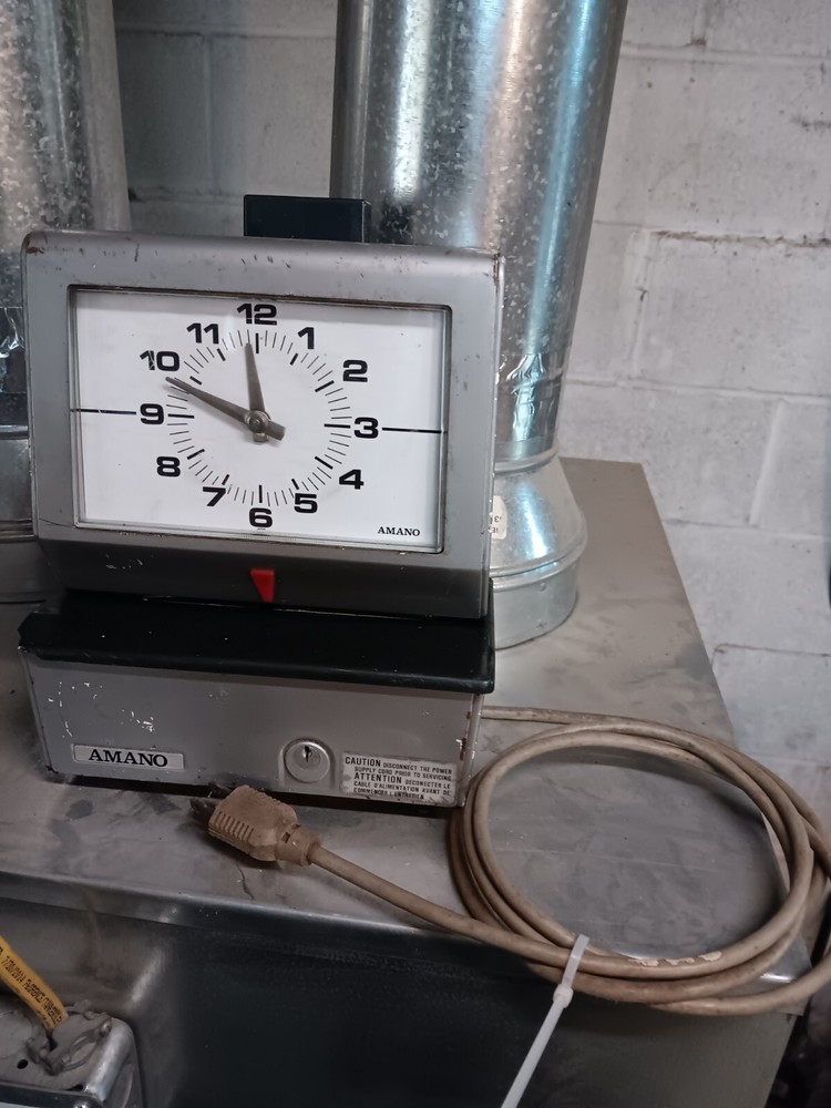 Amano Electric Time Clock Work Recorder