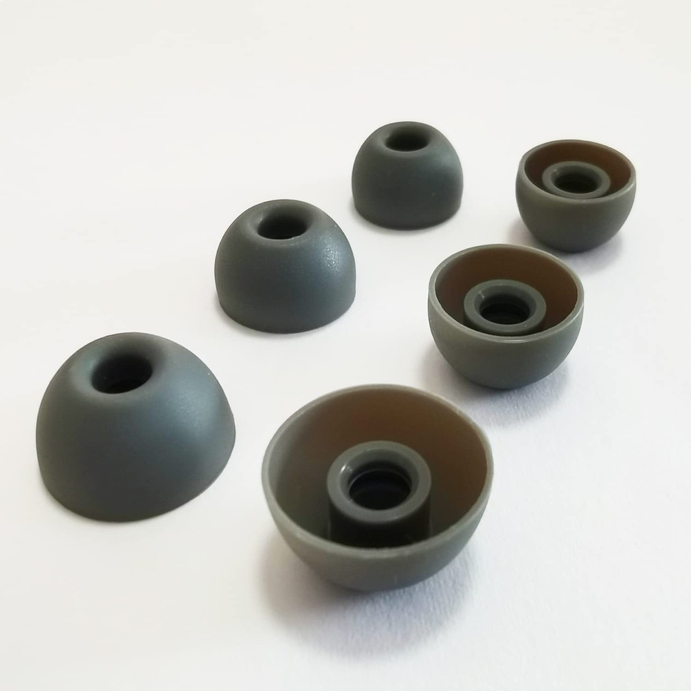 Silicone Ear Tips for Beats Fit Pro, Studio Buds & Large, Medium, Small, Gray