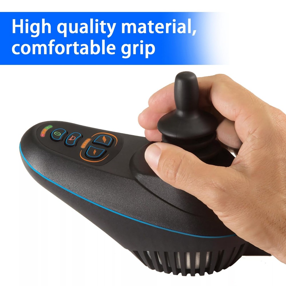 4 Pcs Wheelchair Joystick Button Cap Joystick Controller Knob and Gaiter Blac...