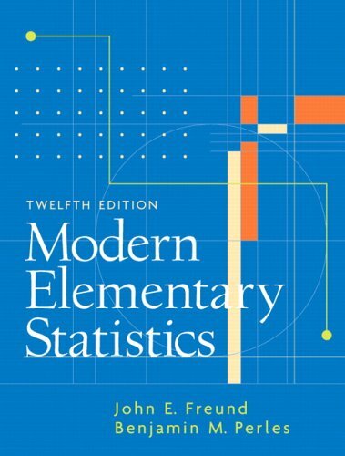 Modern Elementary Statistics  by John E Freund