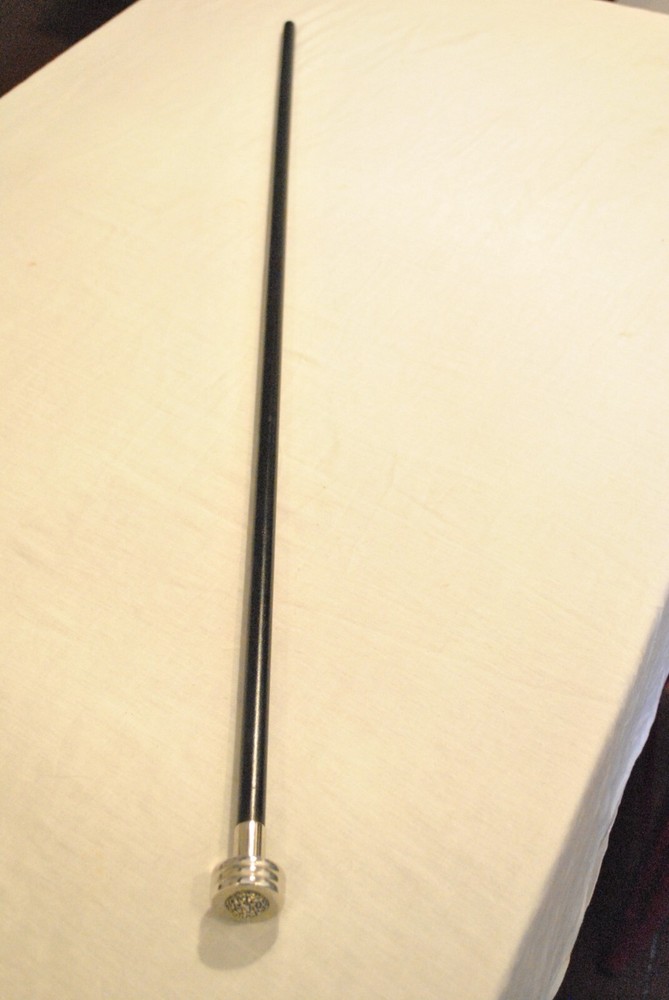 Antique Walking Stick Early 1900s Silver Handle 800