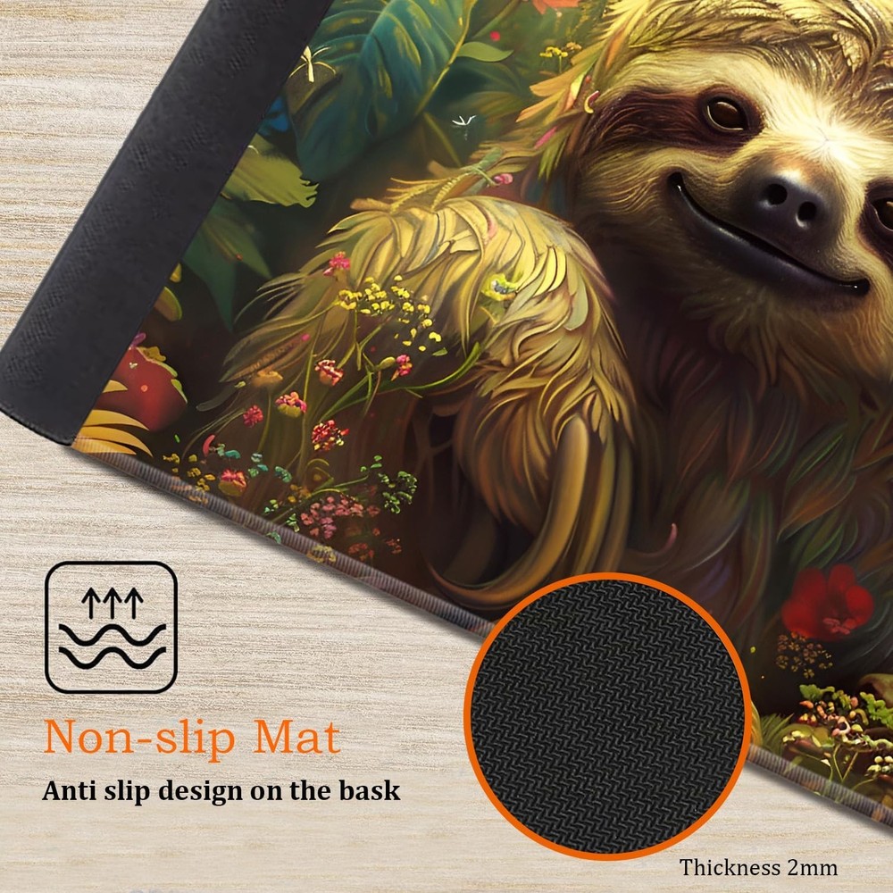 Large Gaming Mouse Pad, Keyboard Wrist Rest Pad + Mouse Wrist Pad + Coaster 4...