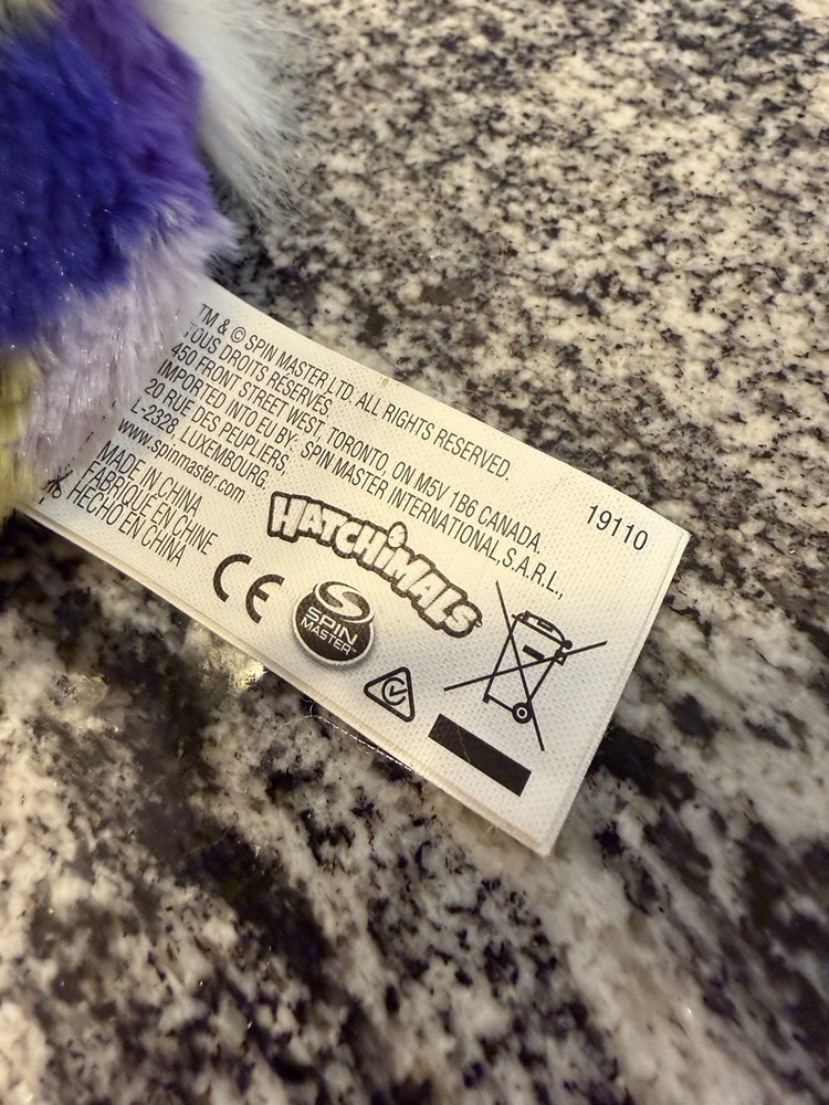 Hatchimal Spin Master Purple/Yellow Tested Works