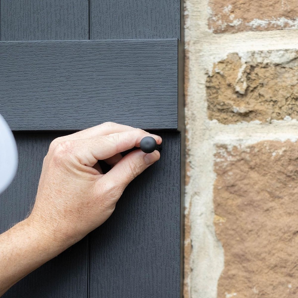 Vinyl Raised Panel Shutters Black 12x80" - Durable, Low Maintenance Pair