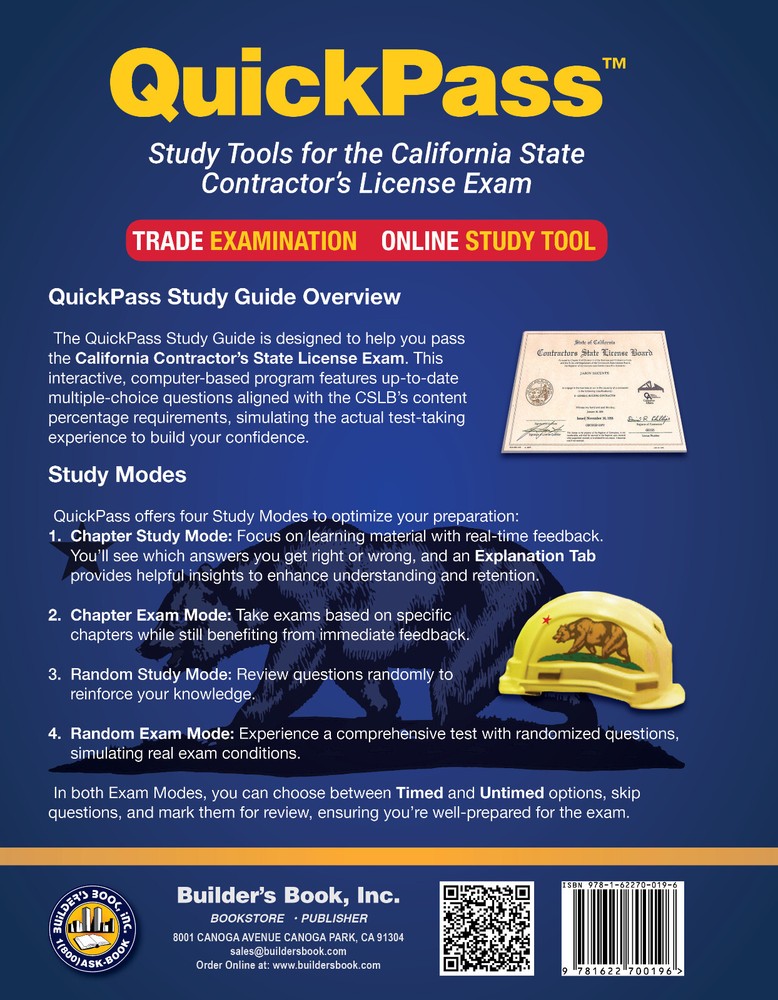 Building Moving and Demolition License Examination (C-21) - QuickPass Study Tool