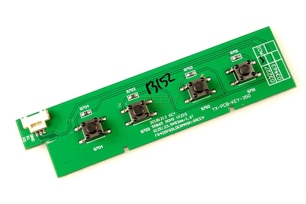 Vizio M556-G4 Key Button Board YX-PCB-KEY-350