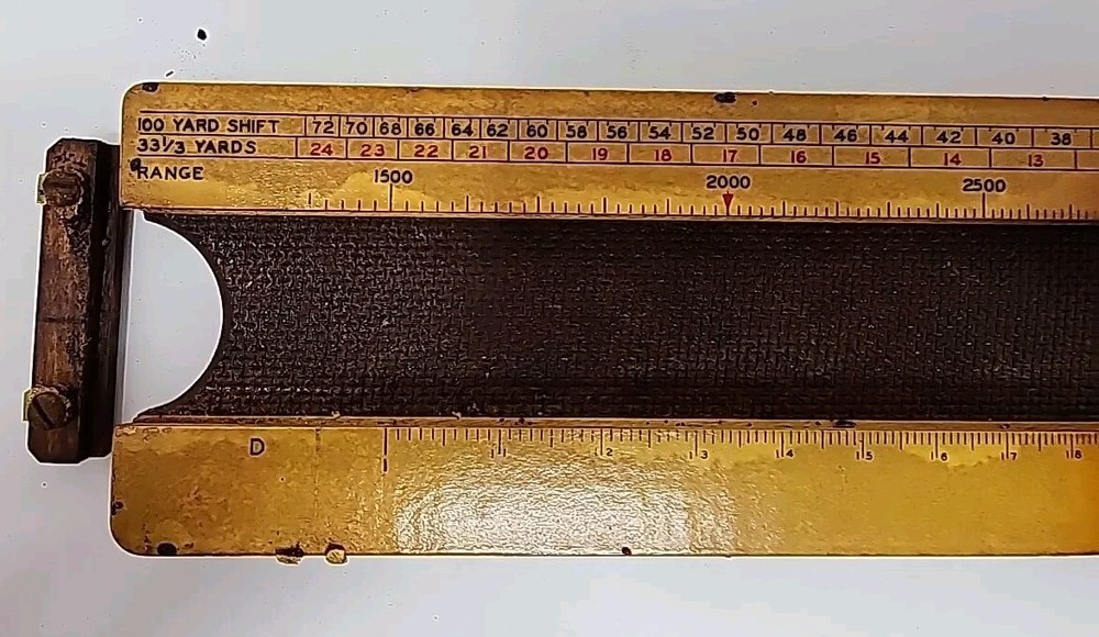 WW2 US Army Graphical Table Slide w Carrying Case U87