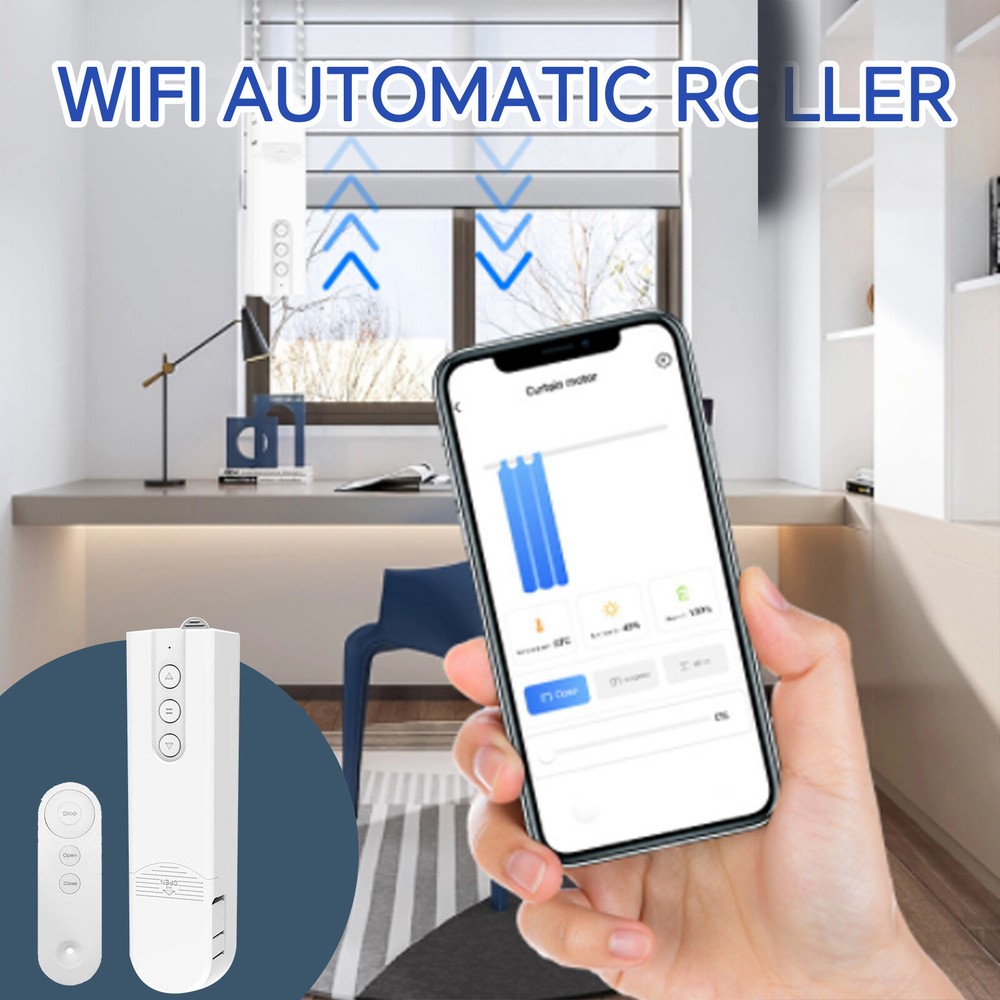 Tuya Smart Automatic Roller Blind Shade Shutter Drive Motor WIFI App Control USA