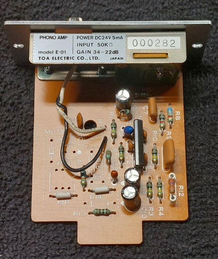 TOA E-01 R Phono Amp Input Module