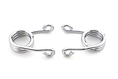 Chrome 2 inch Hair Seat Spring Set fits Harley Davidson