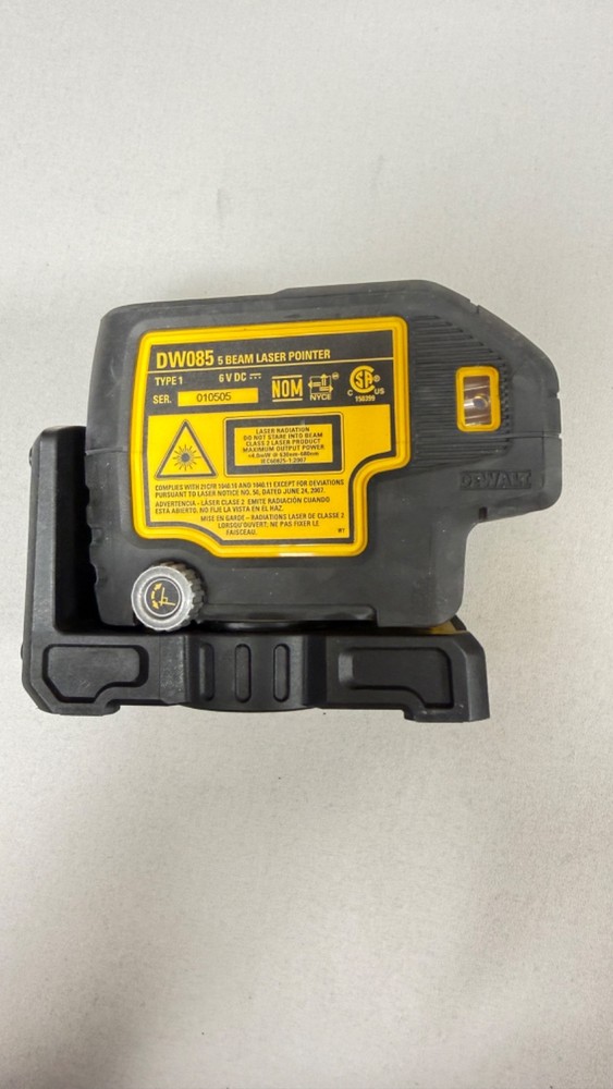 DEWALT (DW085K) Self-Leveling Laser Pointer, 5-Beam, Red