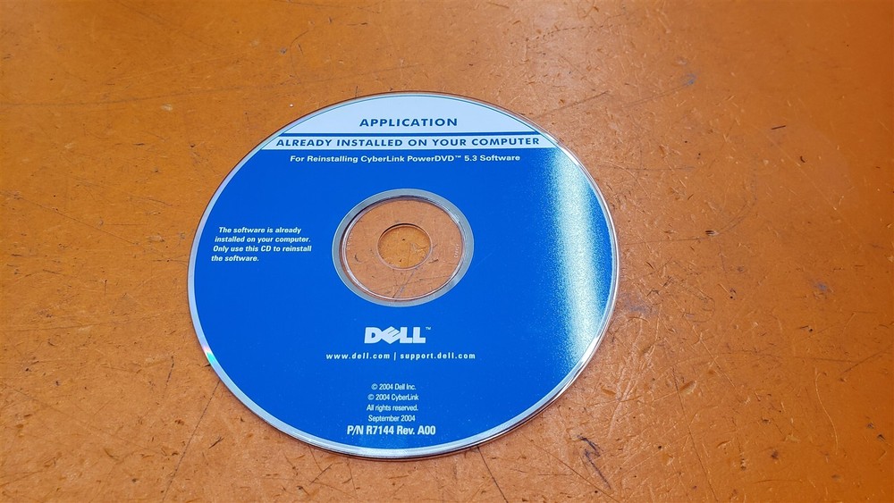 ⭐️⭐️⭐️⭐️⭐️Dell Application Disc For Reinstalling CyberLink PowerDVD 5.3 Software