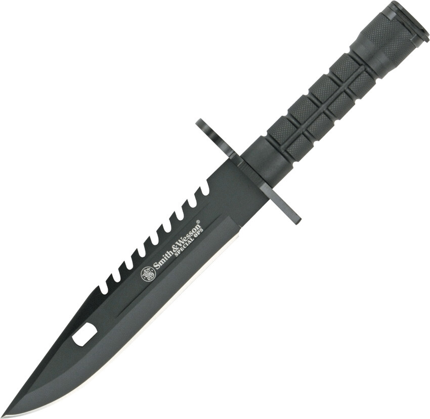 Smith & Wesson Special Ops Combat Black Bayonet Fixed Blade Knife 3B