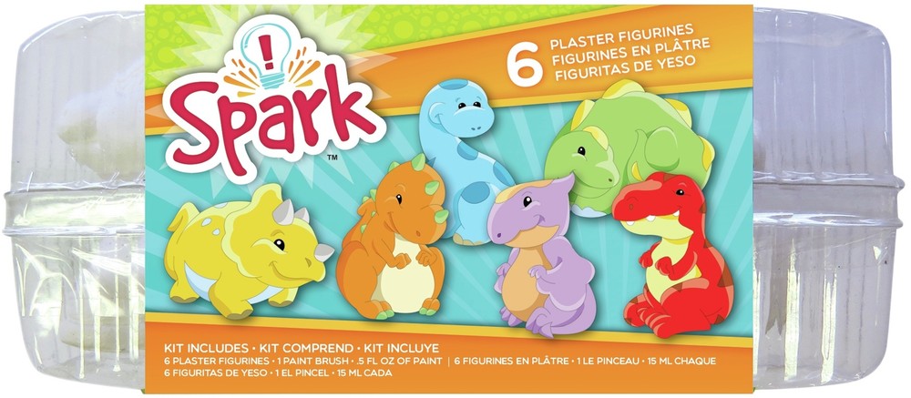 Spark Plaster Value Pack-Dinosaur - 3 Pack