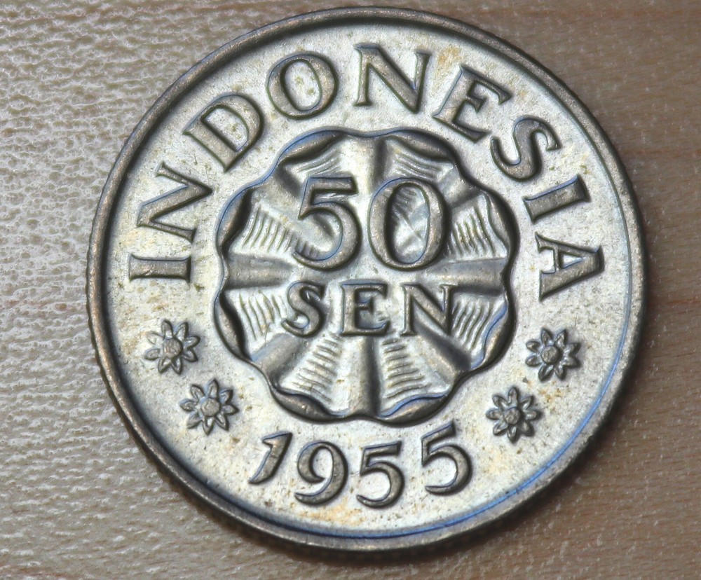 1955 Indonesia 50 Sen