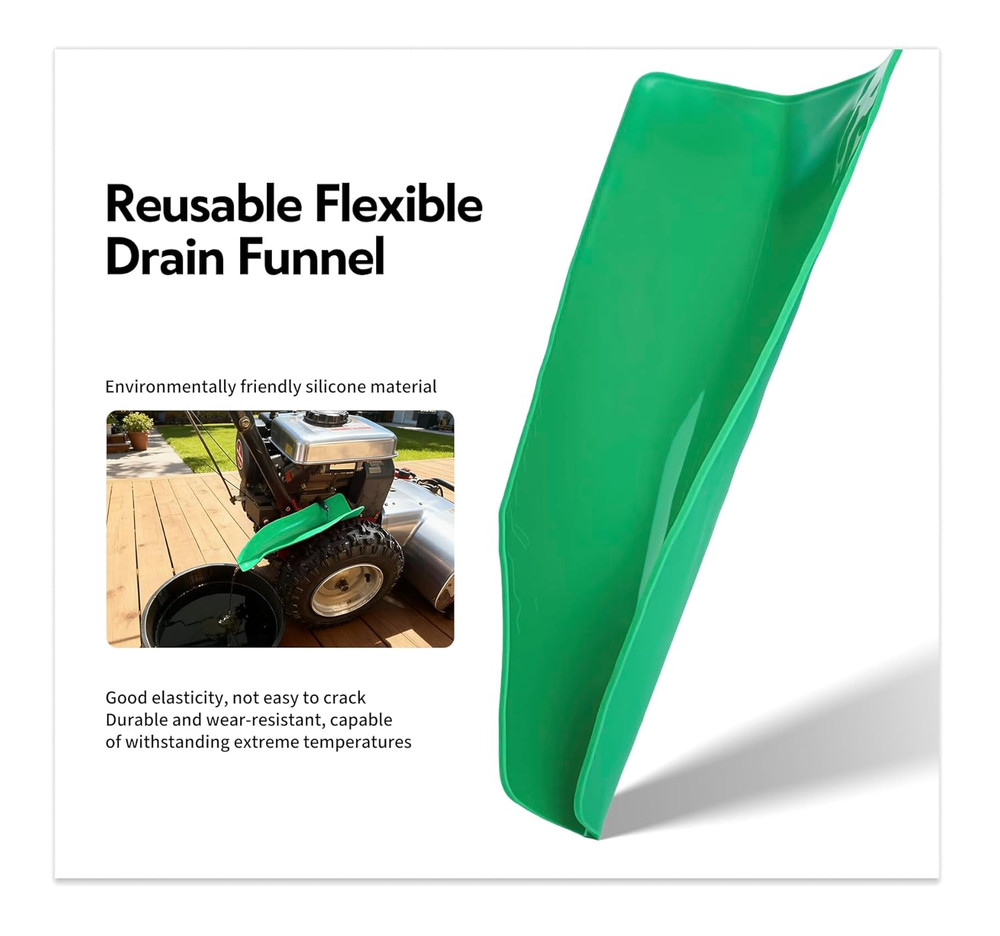 Reusable Flexible Oil Drain Funnel Form a Foldable Bendable Flex Funnel for Car