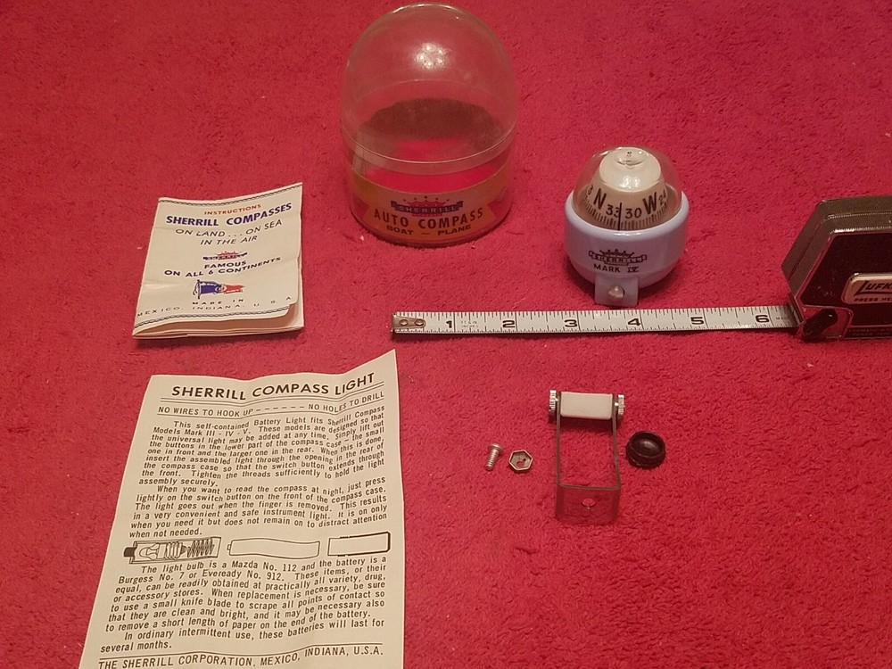 SHERRILL MARK IV AUTO COMPASS BOAT PLANE