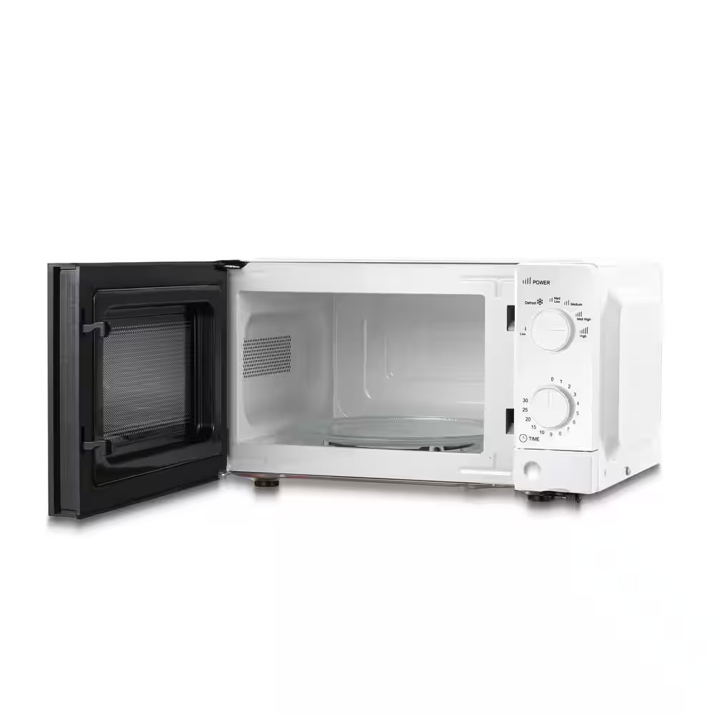 0.6 Cu. Ft. Counter Top Microwave, White