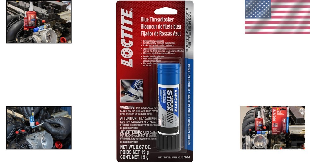 Blue Anaerobic Threadlocker Stick 19g Leak-proof