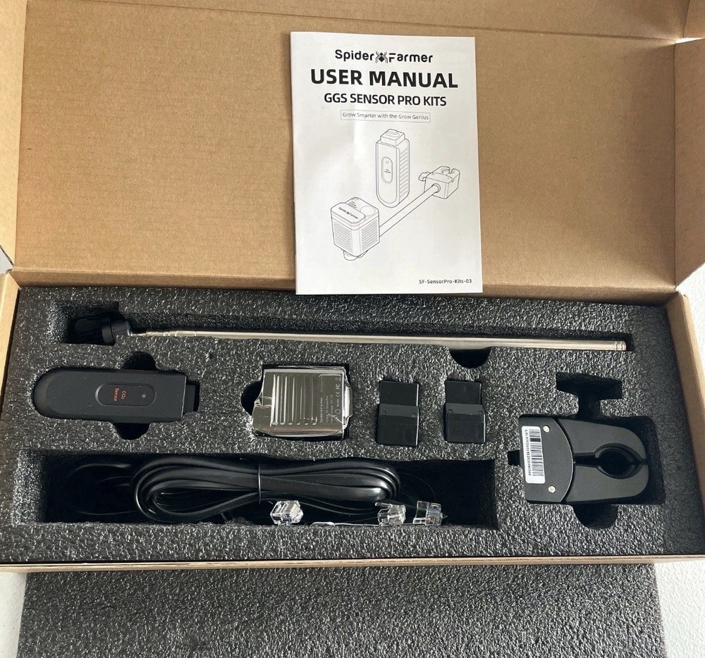 2025 Spider Farmer Genius Grow System Sensor Pro Kits CO2 Sensor and PPFD Sensor