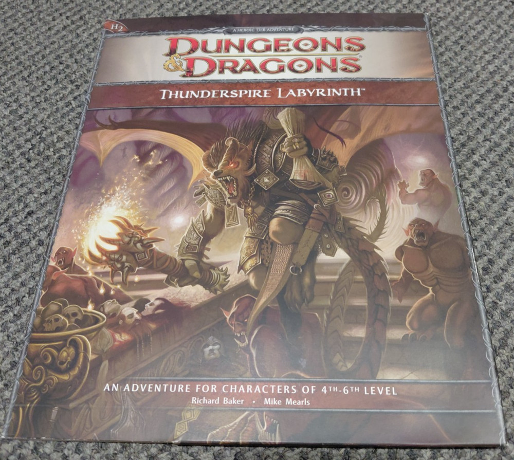 Thunderspire Labyrinth H2 - Dungeons & Dragons Roleplaying 4th Edition / 4E