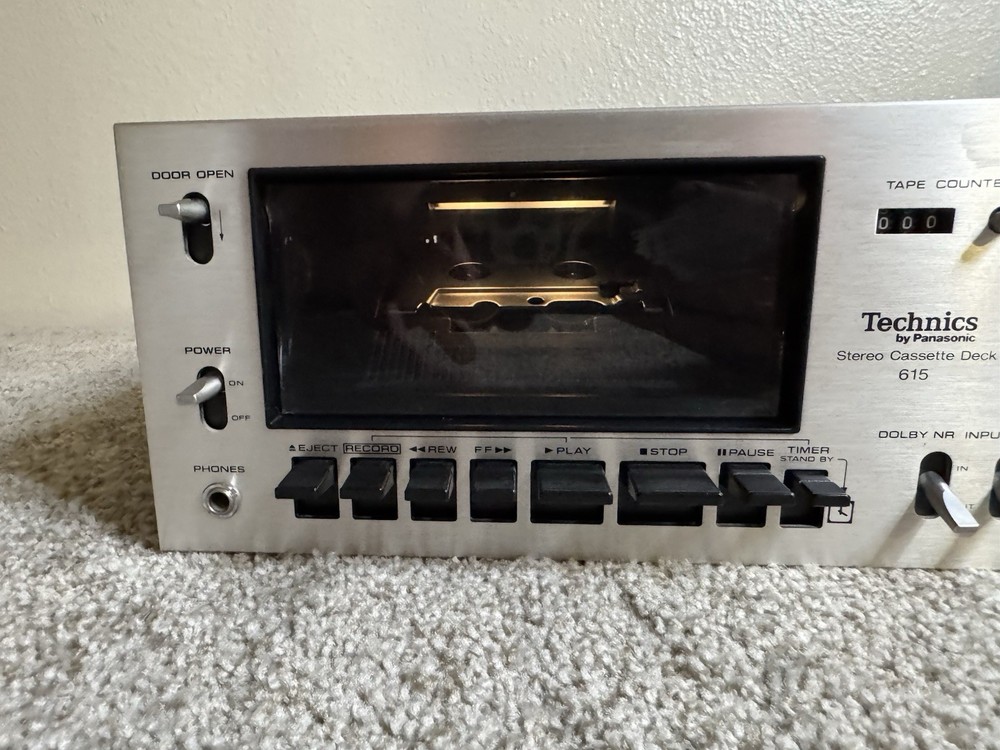 Technics RS-615US Cassette Deck – Vintage — Cleaned & Serviced — Excellent