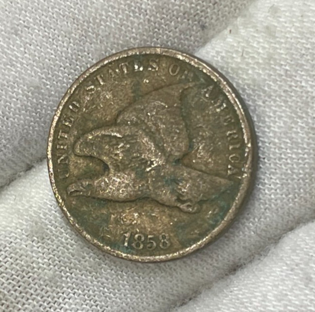 1858 US Flying Eagle Cent Rare High Value