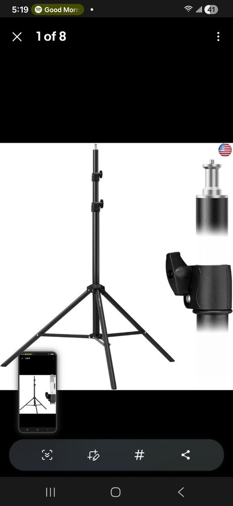 K & F Concepts 2.8m Stand For Multiple Different Items
