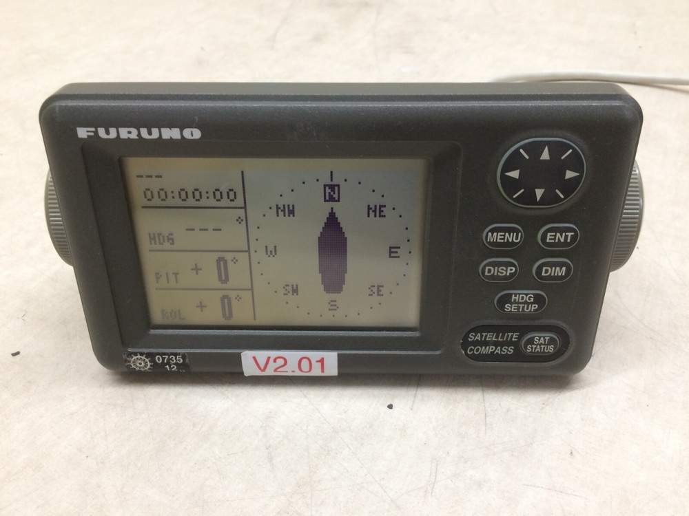 Furuno SC-502 Satellite Compass Display Head V2.01 Screen Button