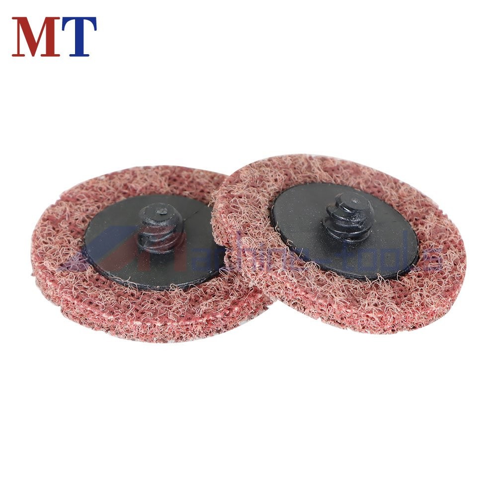 50 Pack Medium Surface Conditioning Discs 2" Roll Lock Die Grinder Sanding Pads