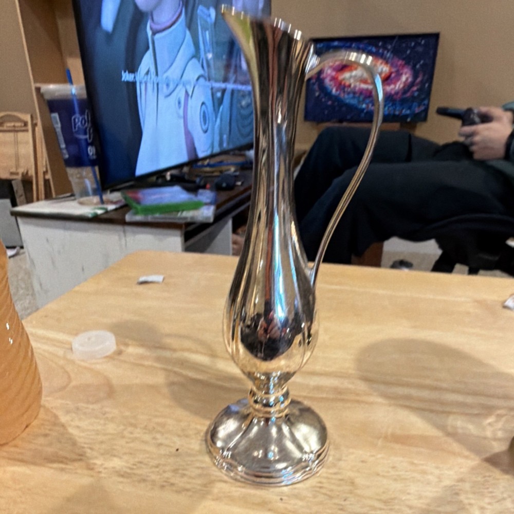 Silver-Plated Pitcher with Elegant Handle