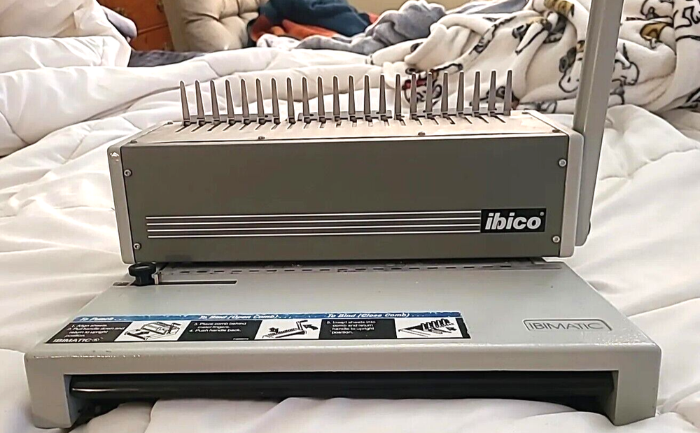Ibico Ibimatic Manual Heavy Duty Punch / Comb Binding Machine