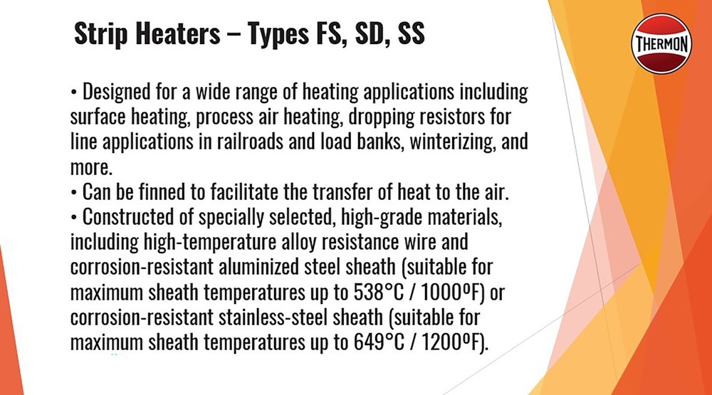 Caloritech™ SS Strip Heater, Component Heater, 240V, 1000 Watts, 30.25" L, 1200F