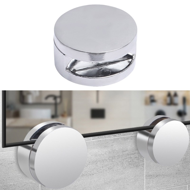 4pcs Mirror Fixing Clip For Stable Display On Any Wall Mounted Surfaces